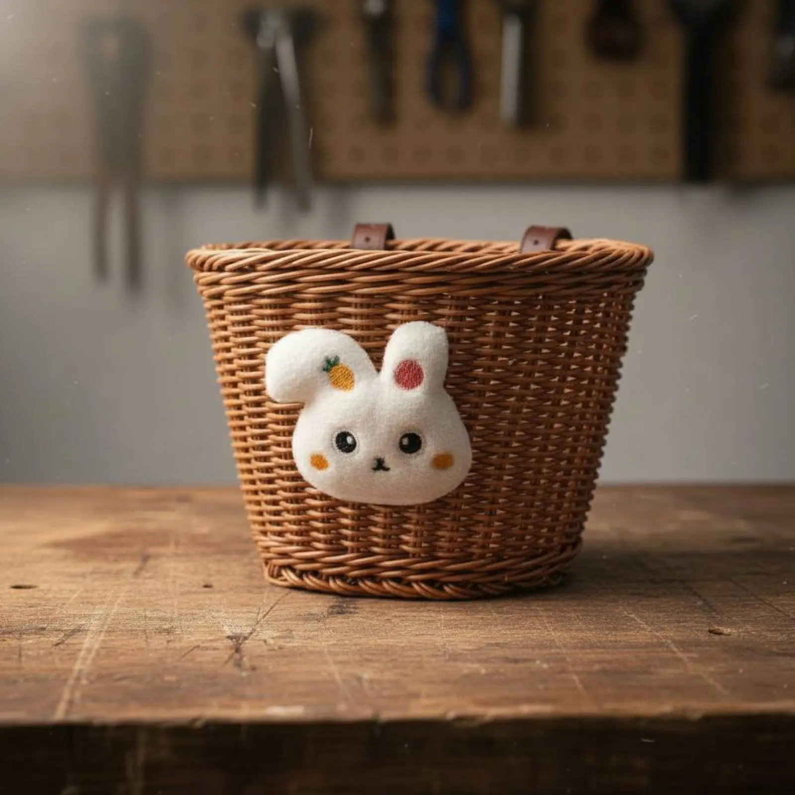 Cartoon Soft Basket Sturdy Woven Cycle Basket Large Capacity Reinforced for Balance Bike Riding
