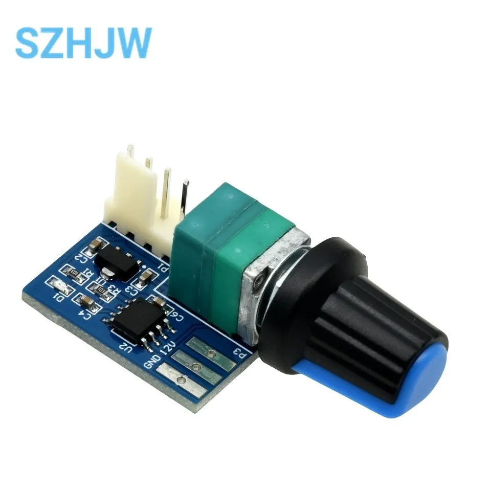 Fan governor PWM speed controller 12V single channel 4 pin low power mute for computer case fans