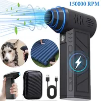 Powerful Dust Blower 130000RPM Brushless Motor Outdoor Air Duster Blower Rechargeable Air Blower Cleaning PC/Car/Home Turbo Fan