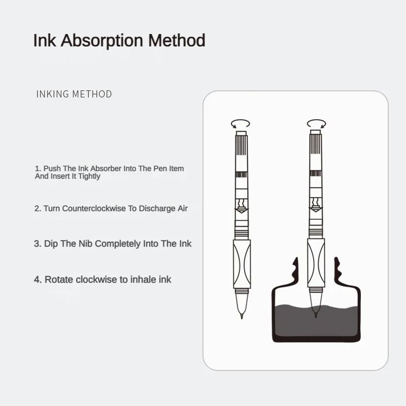 Jinhao Ink Converters Supplies for Fountain Pen Screw Type 2.6mm/3.4mm Caliber Ink Absorption School Office Supplies Stationery