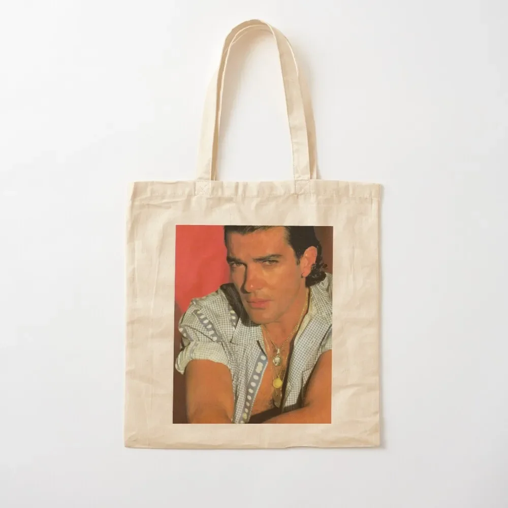 

Antonio Banderas young Tote Bag bag for beach Cloth bags cloth bag woman personalized tote