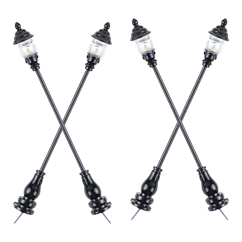 

4Pcs Sand Table Yard Lamps Premium Mini Street Lights for DIY Micro Landscape Decor Garden Lamp Miniatures Room Decor Bedroom