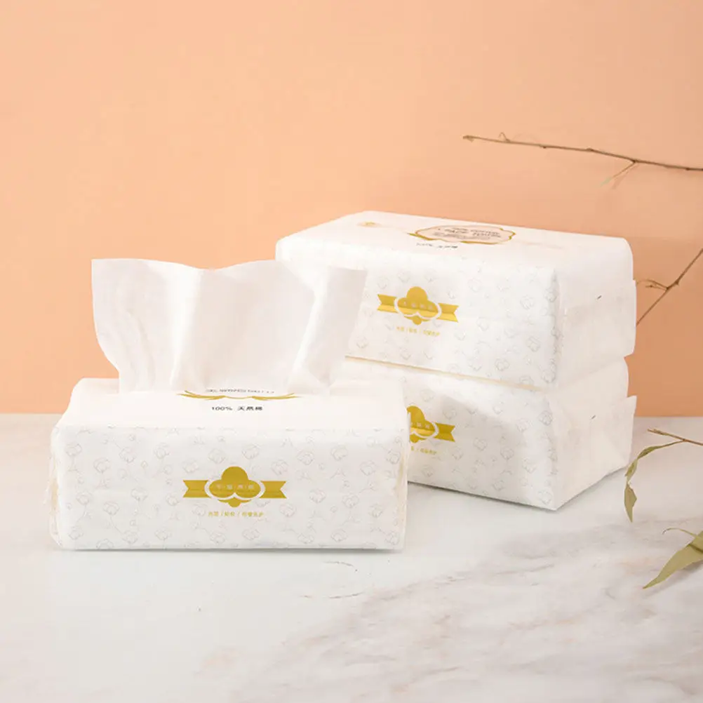 Disposable Cotton Facial Wash Towels – Soft, Thick Cleansing Cloths for Makeup Removal, Wet or Dry Use