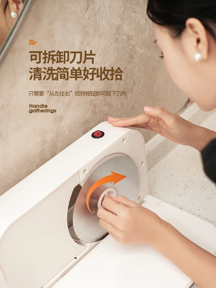 Electric mutton roll slicer for household and commercial use, beef, beef fat, frozen meat slicer