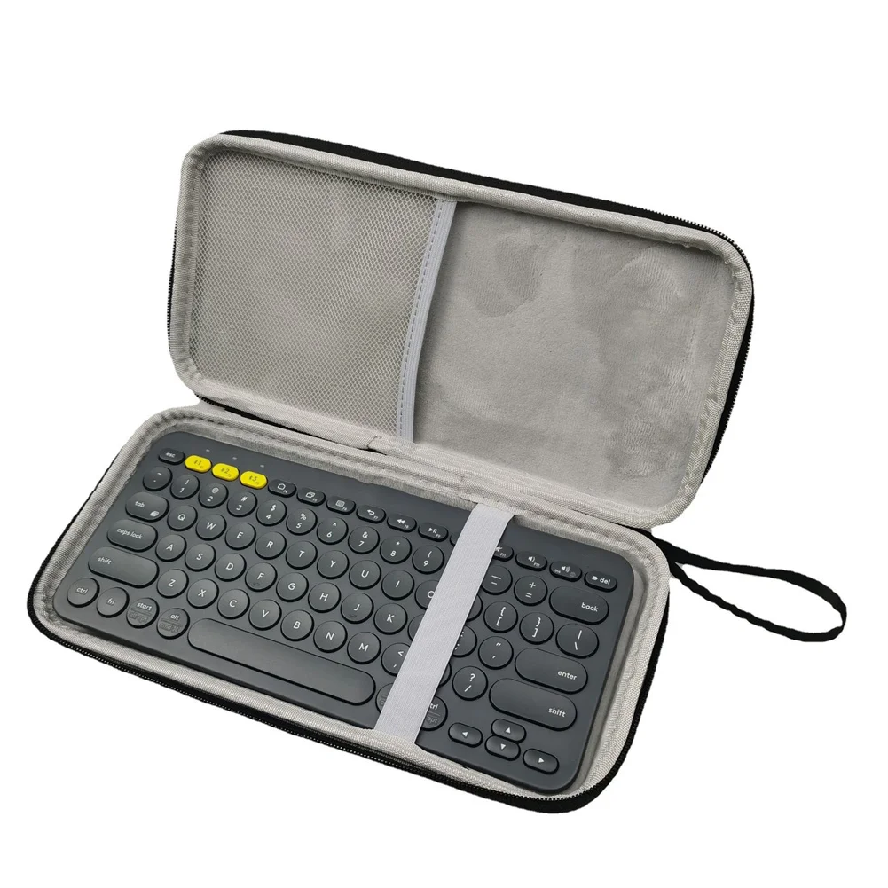 Keyboard Storage Case EVA Hard Shell Travel Storage Bag Dustproof Portable Case Compatible For Logitech K380/Magic Mini Keyboard