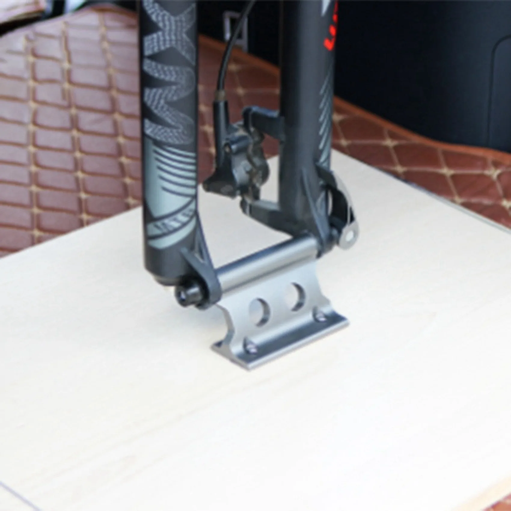 

ABLB-2X Bike Fork Mount Bicycle Truck Bed Roof Bike Rack Bike Fork Mount Block Truck Mount For MTB Road Bike Black