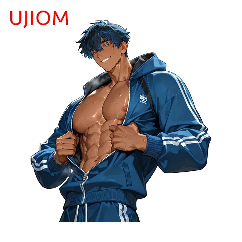 UJIOM Muscle Man Wall Stickers Cool Personality Smart Home Trunk PVC Decals High Quality Waterproof Game Batnroom Accessories