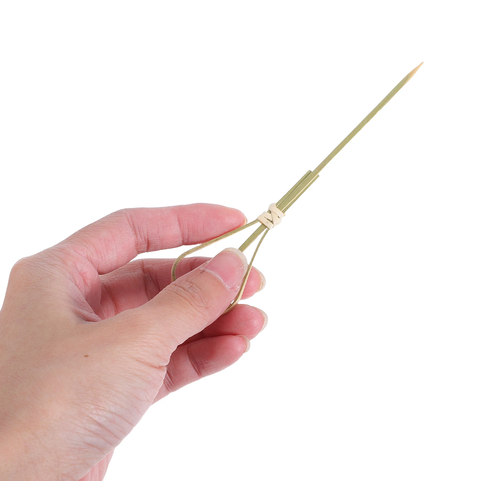 100 Uds. Púas de cóctel de 12Cm, tijeras de bambú hechas a mano, selecciones de frutas y vino, suministros de fiesta de cuentas coloridas para Bar, Ktv, Clubes en casa