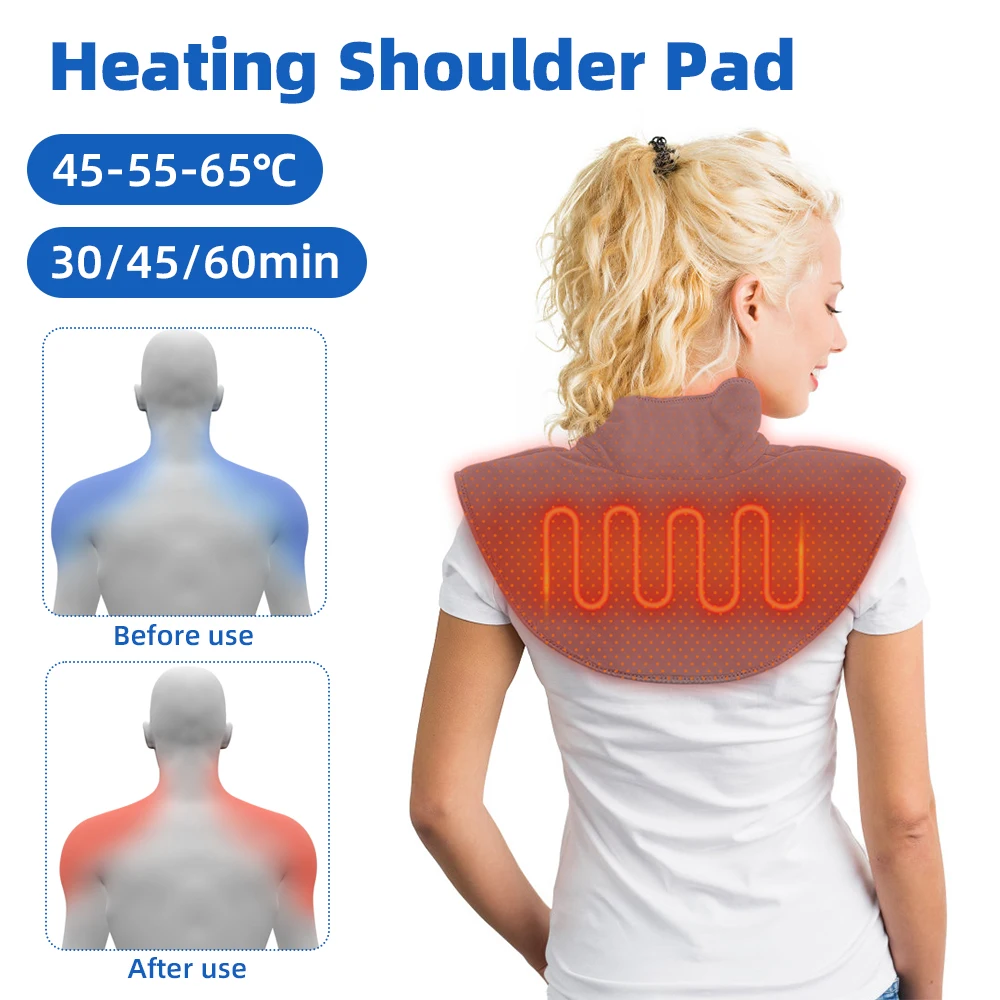 

Electric Heating Shoulder Neck Pad Massager Three Gear Hot Compress Cervical Shawl Warmer Back Brace Compress Tool Fatig Warming