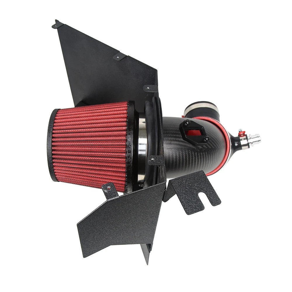 100% Genuine Pre-impregnated Carbon Fiber Fabric 4'' Air Intake System for 2019-2025   Supra A90   Z4 B58 3.0L