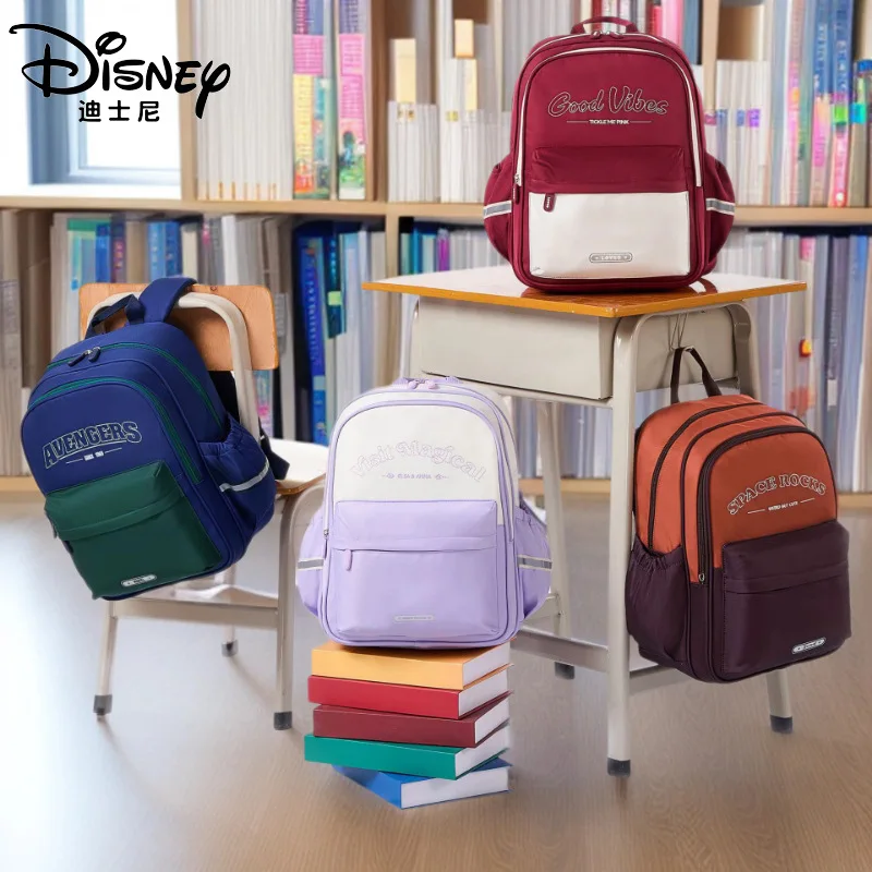 

Disney New School Bag For Boy Girl Grade 1-3 Primary Student Shoulder Orthopedic Backpack Large Capacity Light Mochilas