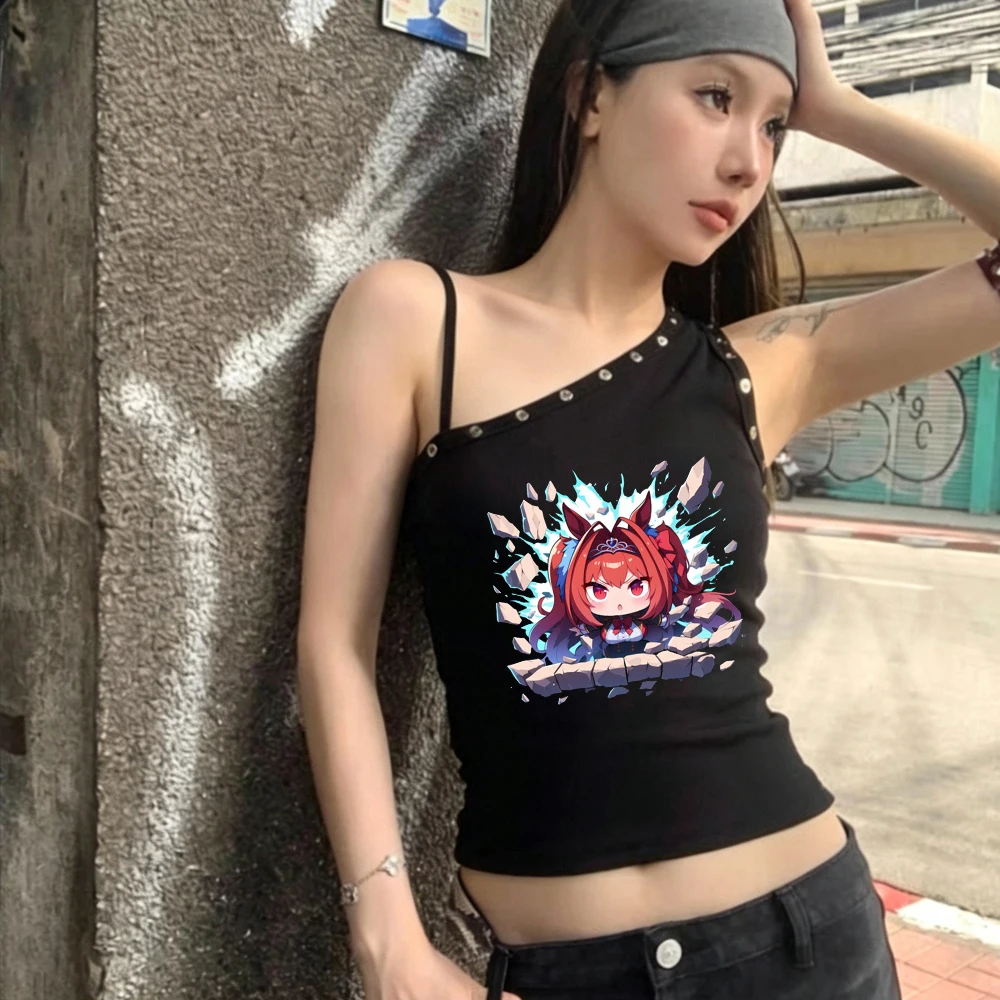 Vintage Fashion In Japan - Umamusume Pretty Derby crop top feminino,