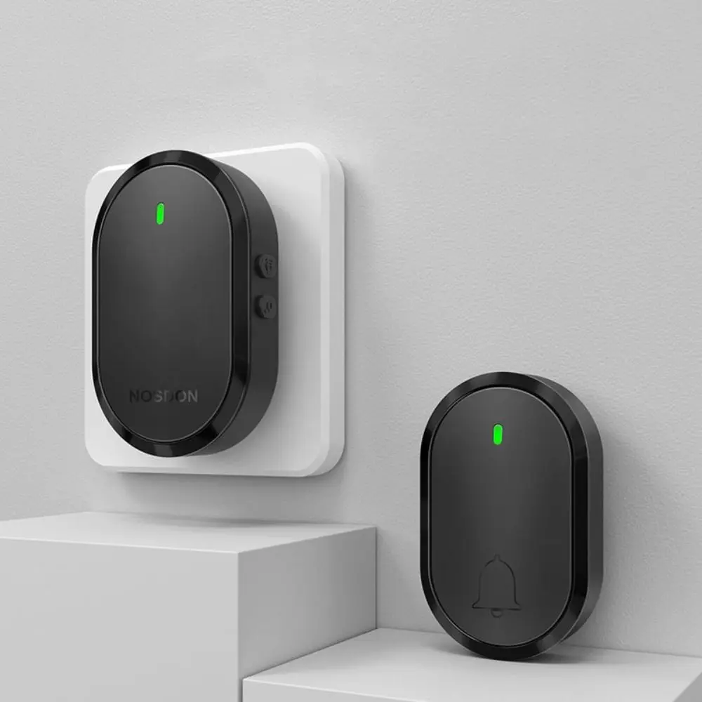 Drahtlose LED-Blitz-Türklingel, 300 m Reichweite, 4 einstellbare Lautstärken, Smart-Home-Türklingel, wasserdicht, einfache Installation, wasserdichte Türklingel