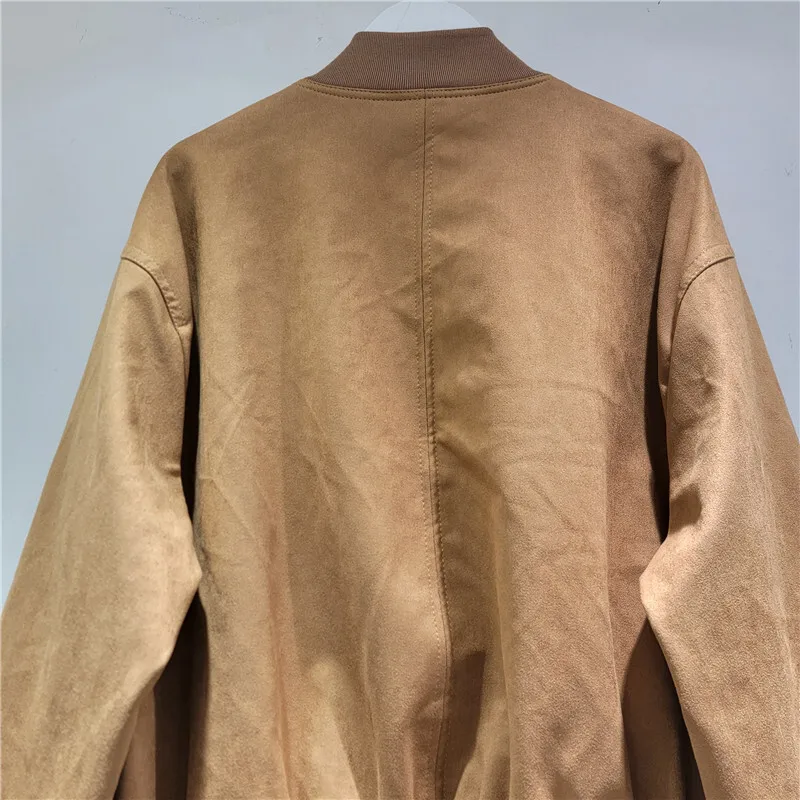 HKSH Autumn New Women Jacket Stand Collar Single Breasted Beaded Pockets Streetwear Stylish Vintage Fashion Casual Coats HK11551