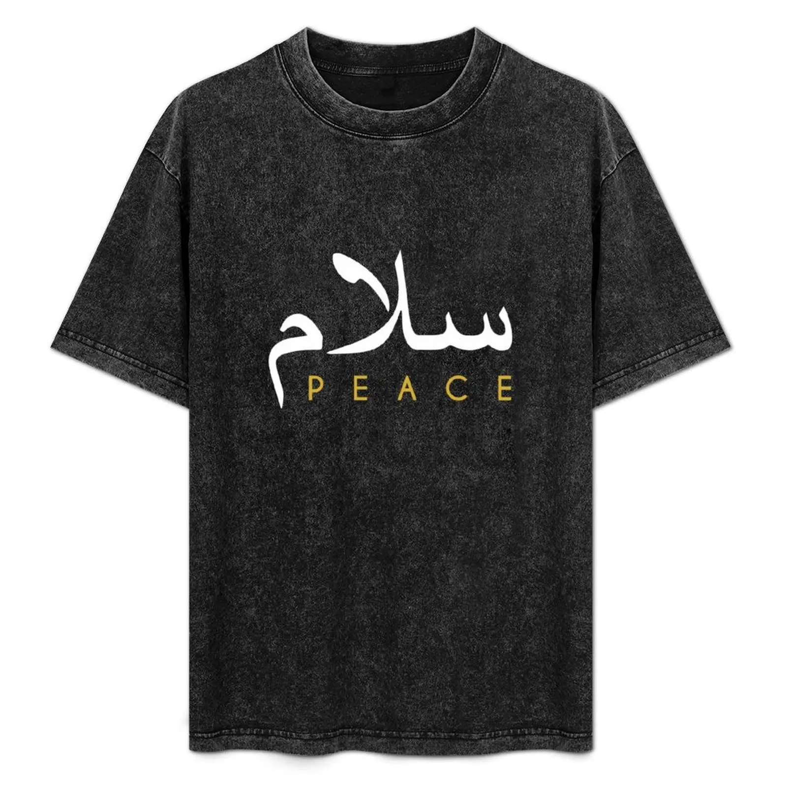 

Salam Peace Arabic Calligraphy T-Shirt funny t shirts man t shirts for man cotton soft T-Shirt