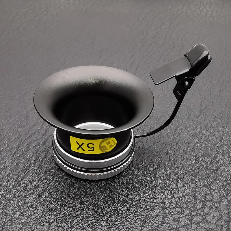 黒 5X 10X クリップオン眼鏡拡大鏡時計修理ルーペ拡大鏡レスポータブル時計屋宝石商ルーペガラスツール