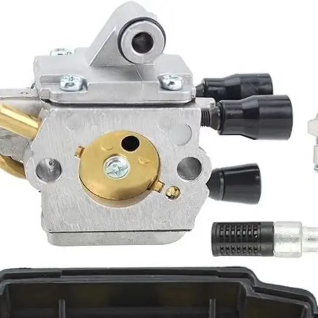 1 Set Carburetor Kit For MS194 Series Chainsaw Yellow Aluminum Alloy Engine Repair Part Garden Tool Replacement Accessory