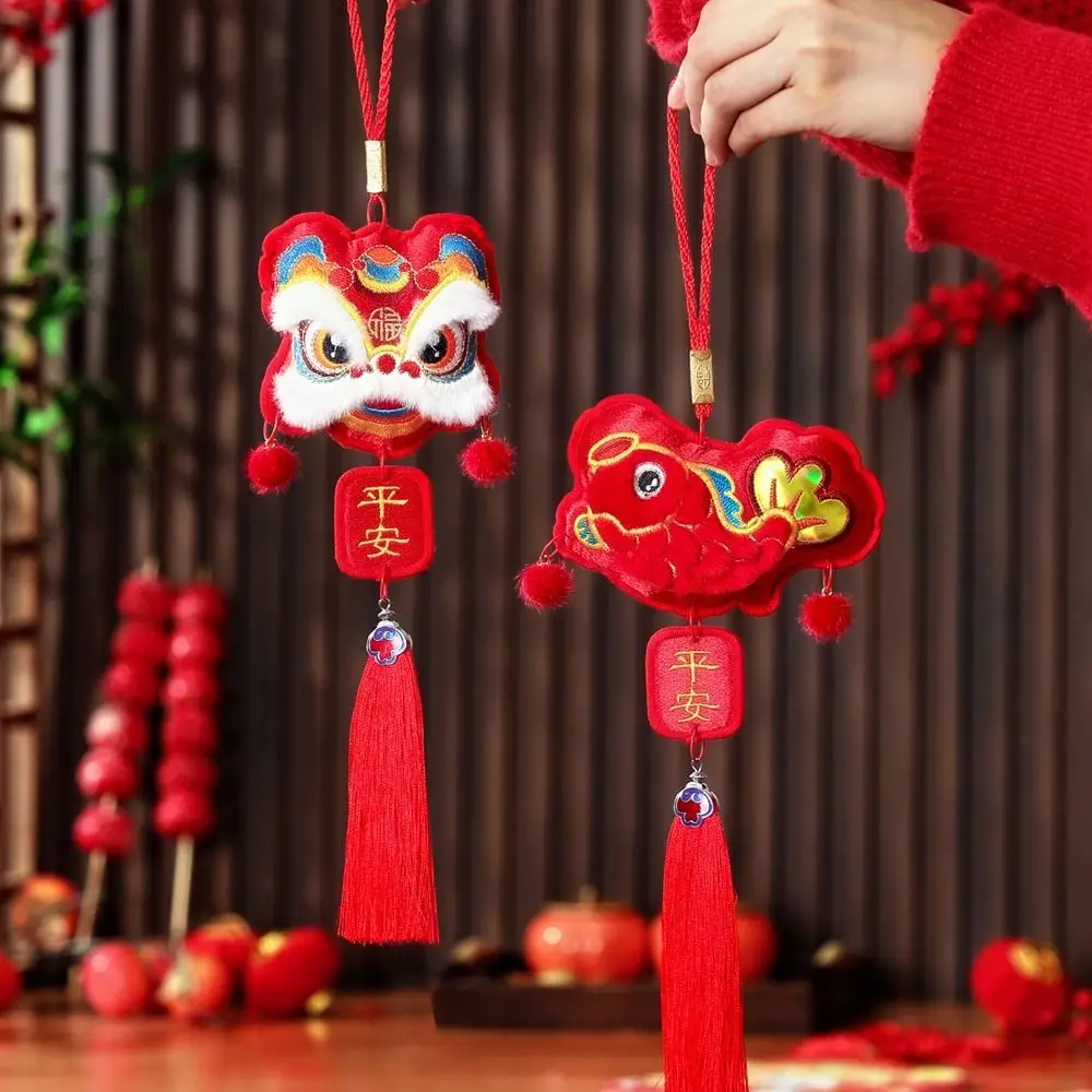 

Felt Year Of The Snake Pendant Traditional Good Fortune New Year Hanging Ornaments Best Wishes Red