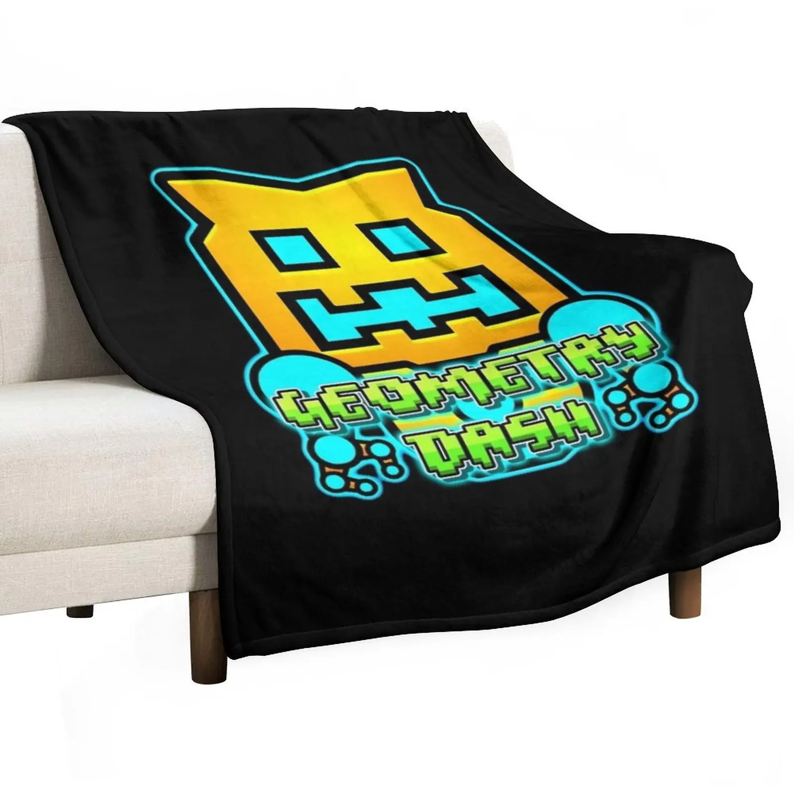 

Geometry Dash Throw Blanket Stylish Warm Blanket for Living Room Bedroom