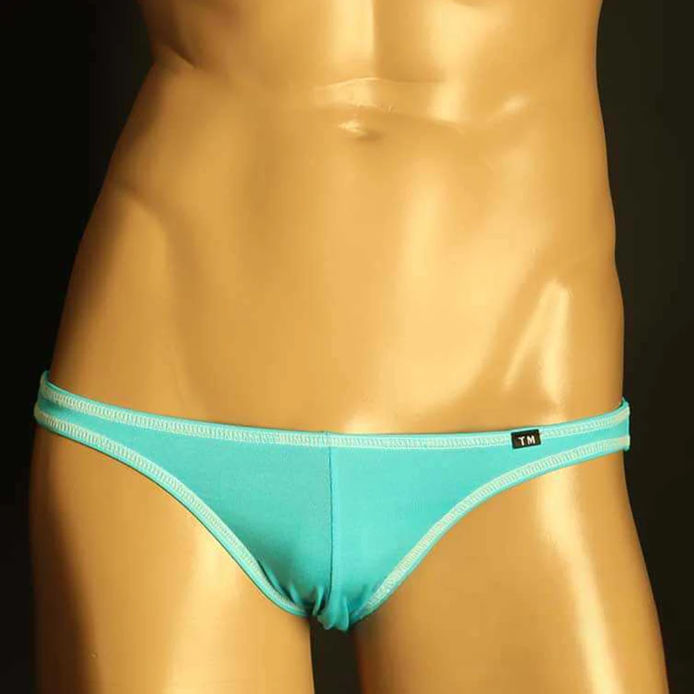 

Men Sexy Mini Briefs Splicing Bulge Pouch Stretch Underpants Men Low Rise Lingerie Breathable Thongs Gay Mens Sexy Underwear