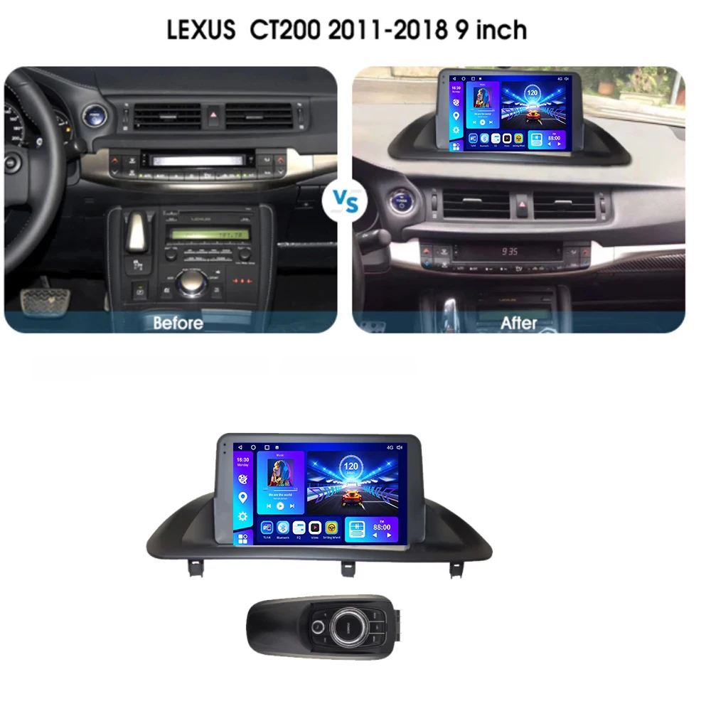 EKIY Android 10 Car Radio Stereo For Lexus CT200 CT200h 2010-2018 GPS Navigation Android Auto 4G WIFI BT Carplay DVD Player