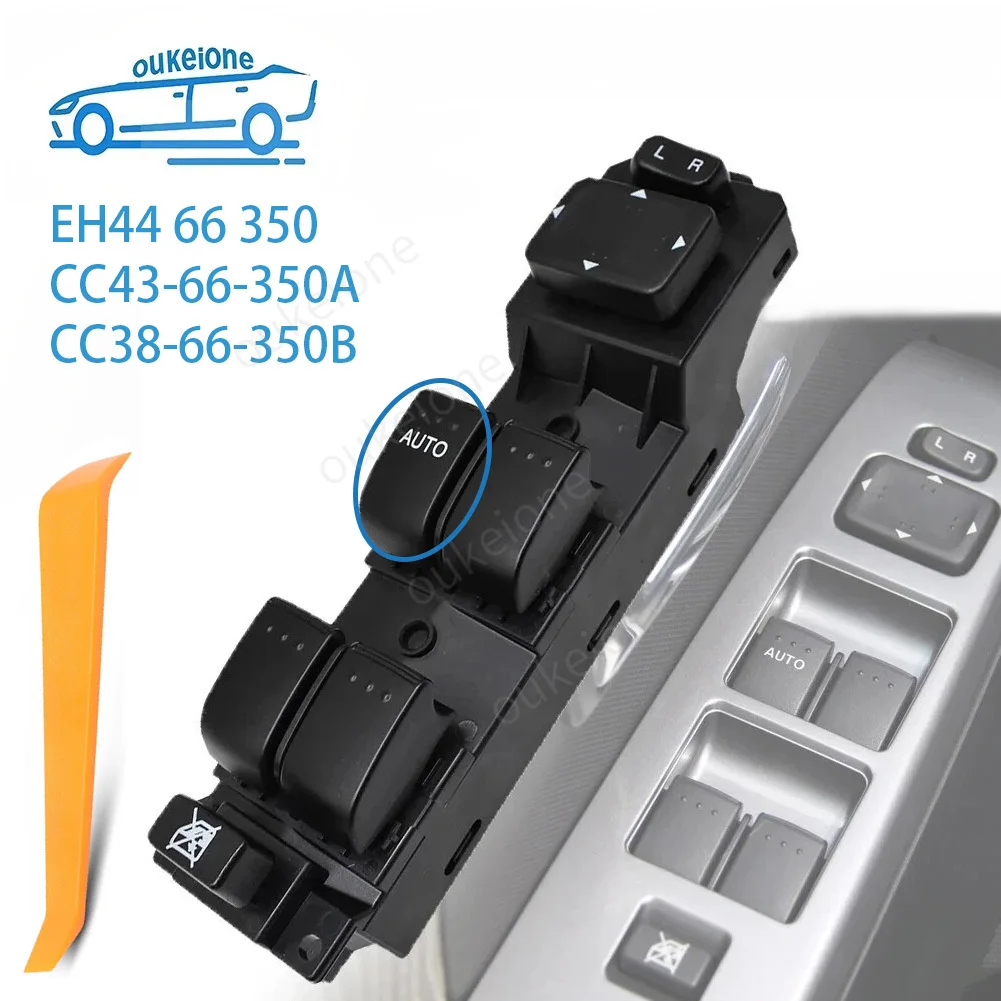 Para Mazda 5 CX-7 2007-2014 LHD interruptor de ventanilla principal de energía eléctrica botón de Control de vidrio EH44 66 350 CC43-66-350A CC38-66-350B
