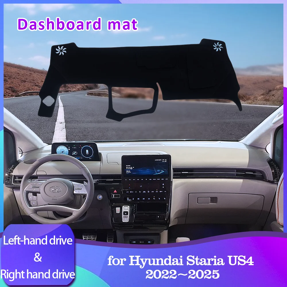 Car Dashboard Cover Pad for Hyundai Staria US4 2022~2025 2023 2024 Mat Liner Caerpet Anti-Slip Anti-sun Rug Carpet Accessories