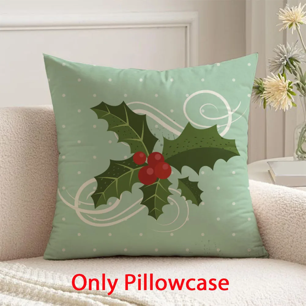 

green Christmas Pillow cover winter Merry Christmas decorative 45x45 cushions cover for New Year home decor pillow case