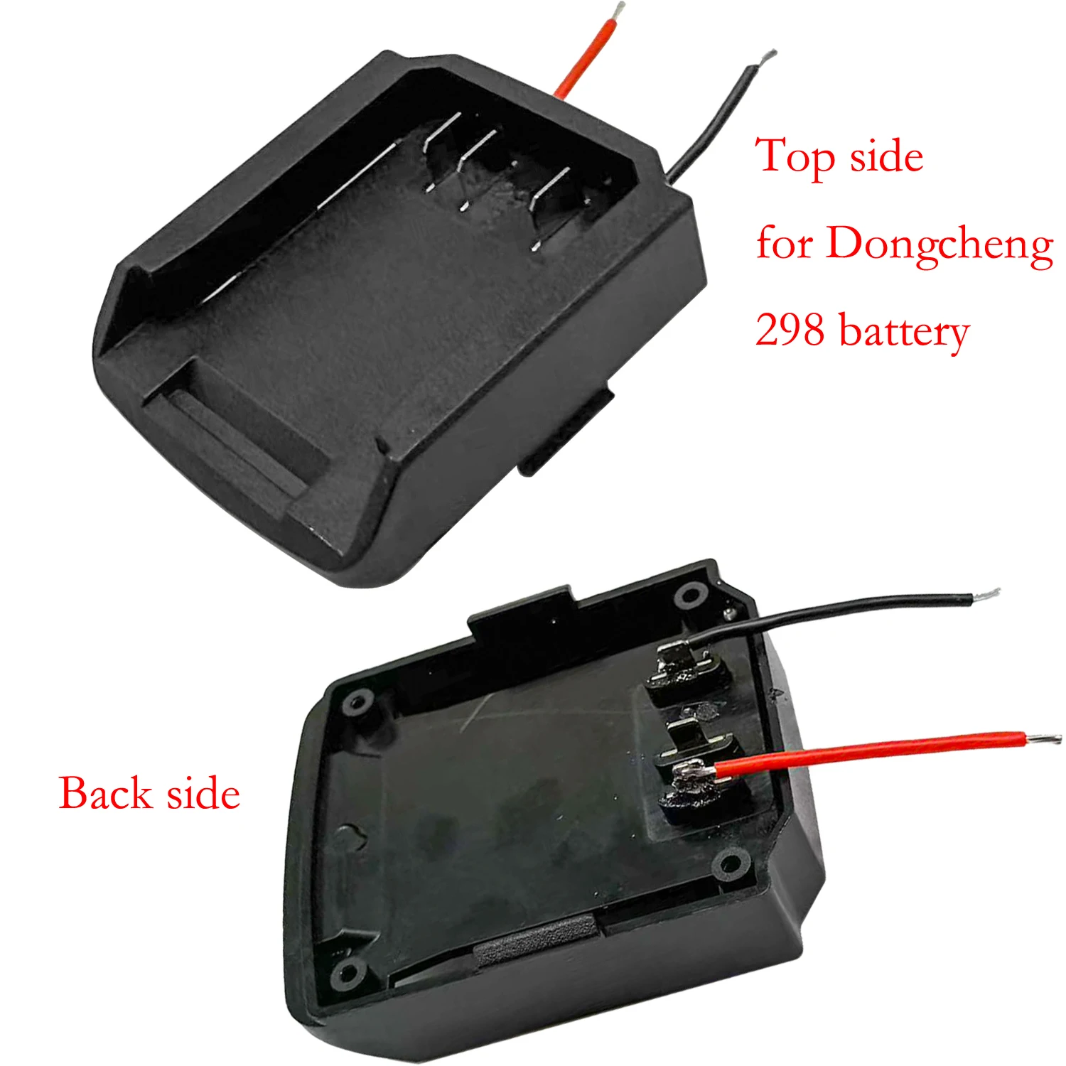 Automotive Repair Balck Converter For Dongcheng 298 Fast Charging Battery Adapter Appliance Thickened Copper Wire Compact Design