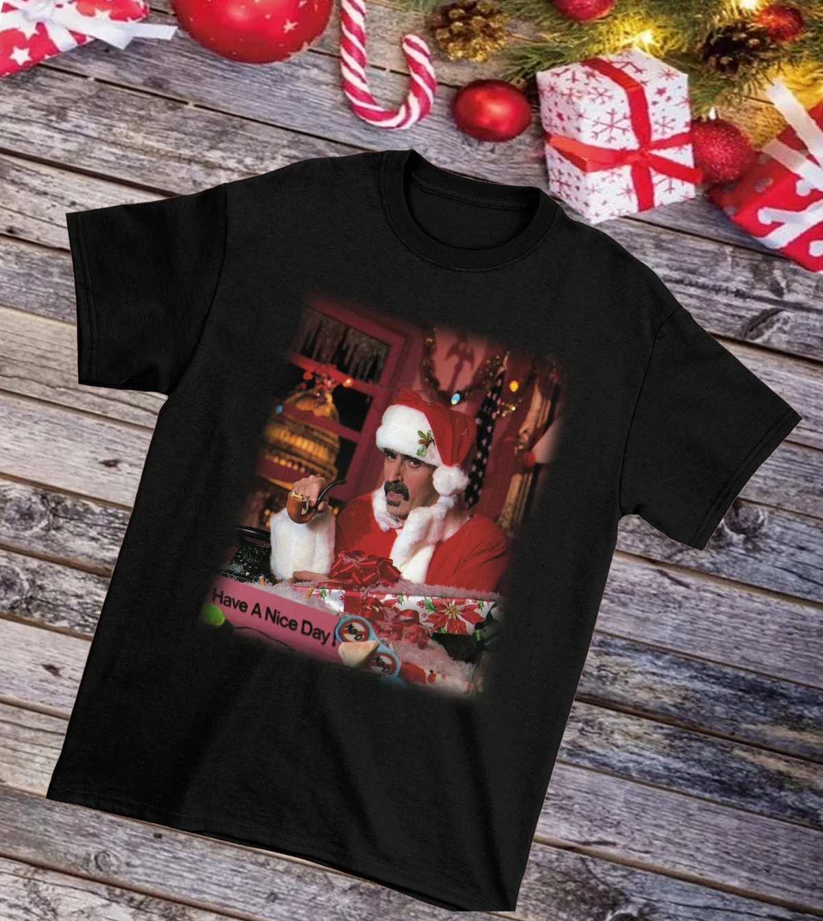 

Frank Zappa Xmas Have a nice day Black S 234XL T Shirt Christmas E834
