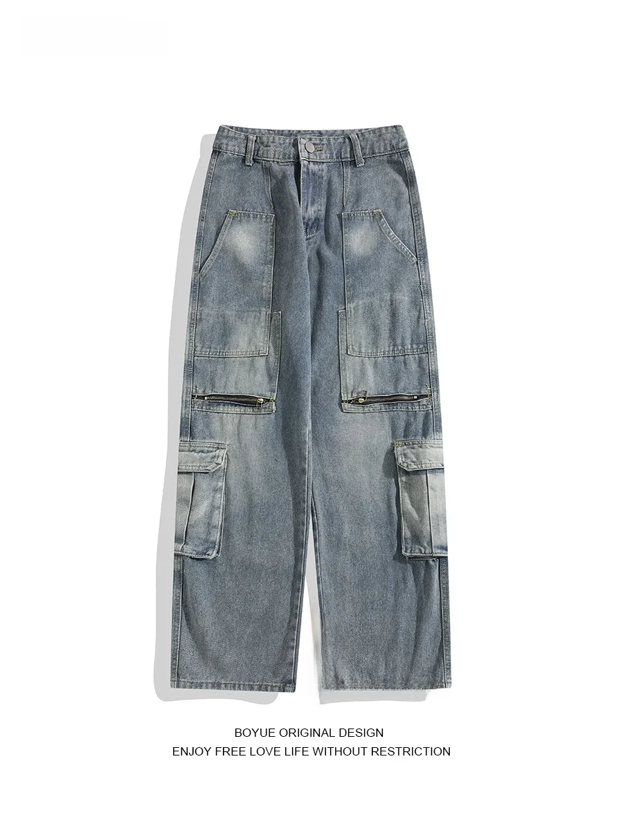 

Джинсы Boyue Color Blo, мужские, прямые, в стиле хип-хоп, брендовые, в уличном стиле, осенняя мода