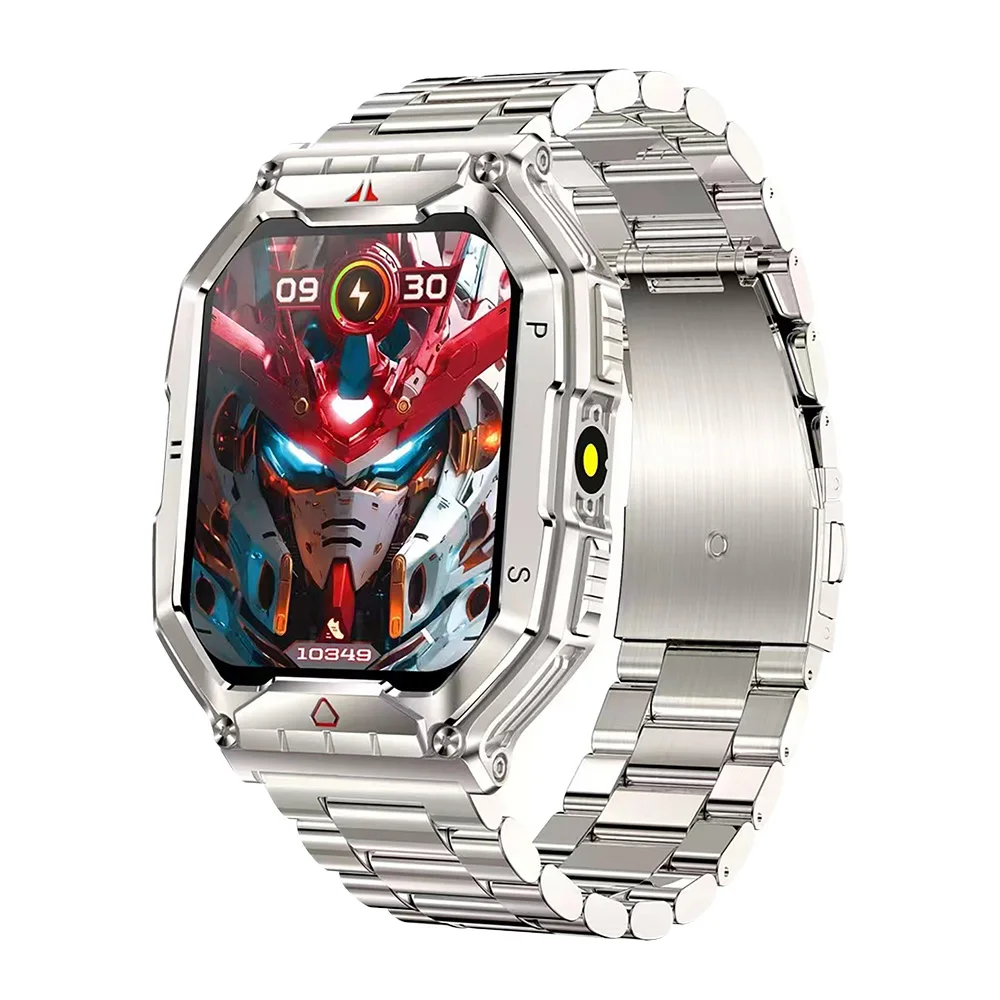 TJXL-2024 Kr82 AI صوت مساعد ساعة ذكية للرجال والنساء عميق مقاوم للماء بوصلة 650mAh بطارية للرياضة في الهواء الطلق BT Call #5