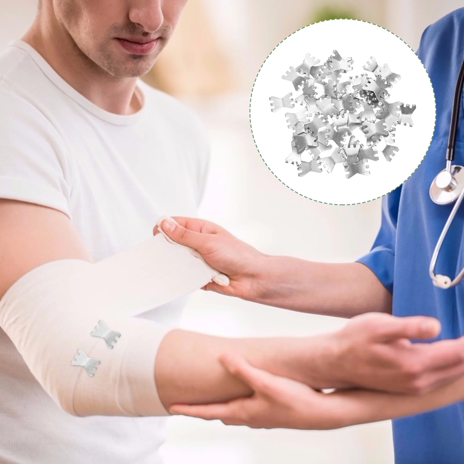 Fasciatura fissa con fibbia in alluminio Clip di fissaggio Fibbie di fissaggio Forniture in lega di zinco Bende domestiche