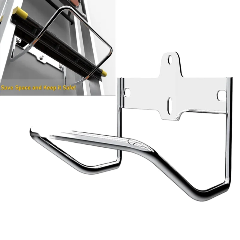 Heavy Duty Ladder Rack Hanger for Garage Wall Storage, Folding Chair & Stroller Holder, Easy Install Space Saver