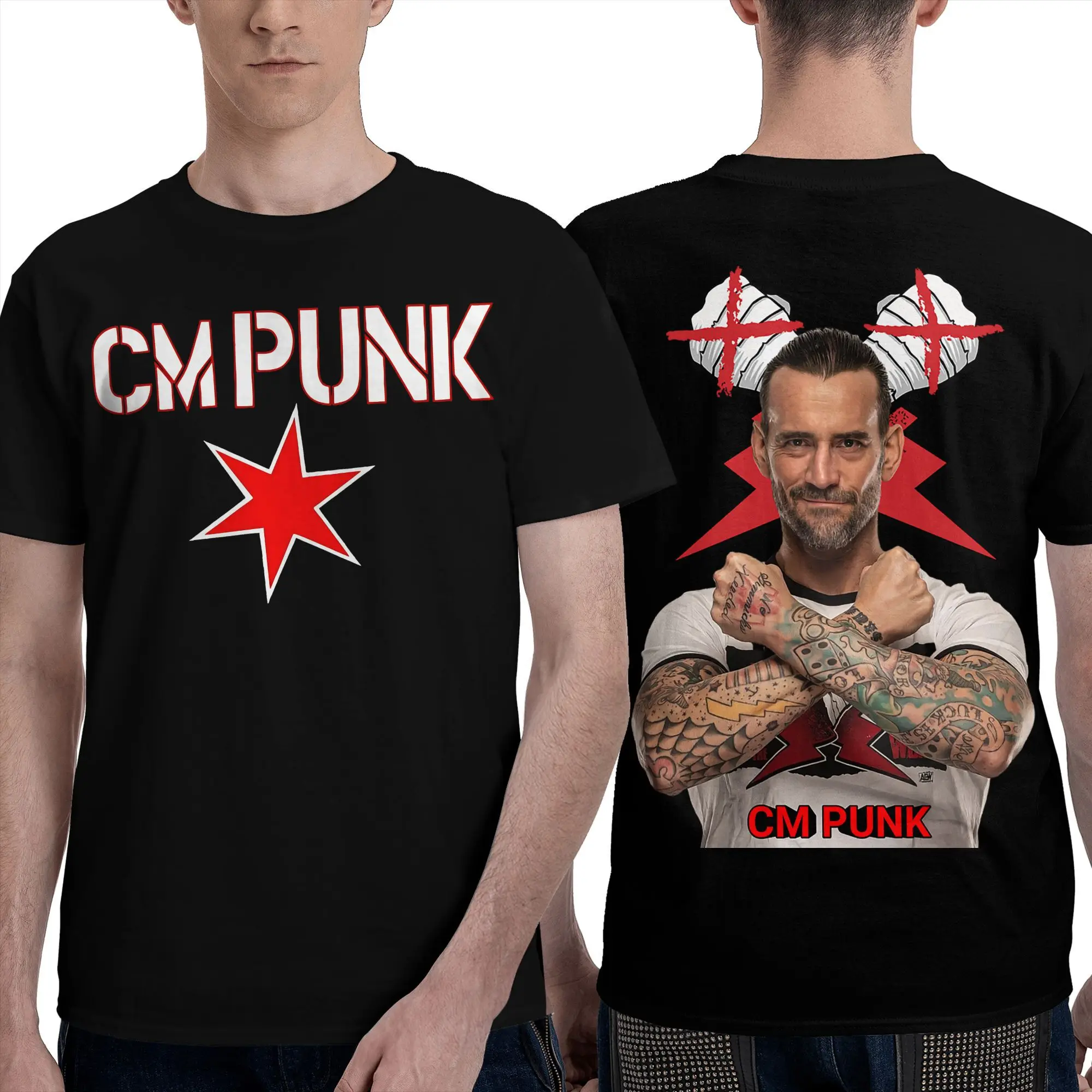 Casual cm punk 2024 saful sun t-shirts das mulheres dos homens o pescoço 100% algodão t camisa de manga curta camiseta plus size roupas