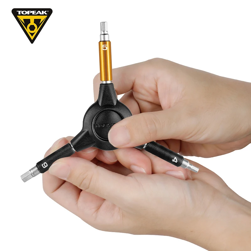 Topeak 3-Way Speed Hex Wrench 4/5/6mm Bicycle Tool
