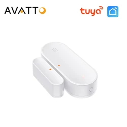 AVATTO Tuya Zigbee Window Door Sensor Smart Home Door Open/Closed Detectors Smart Life Works With Google Home Alexa