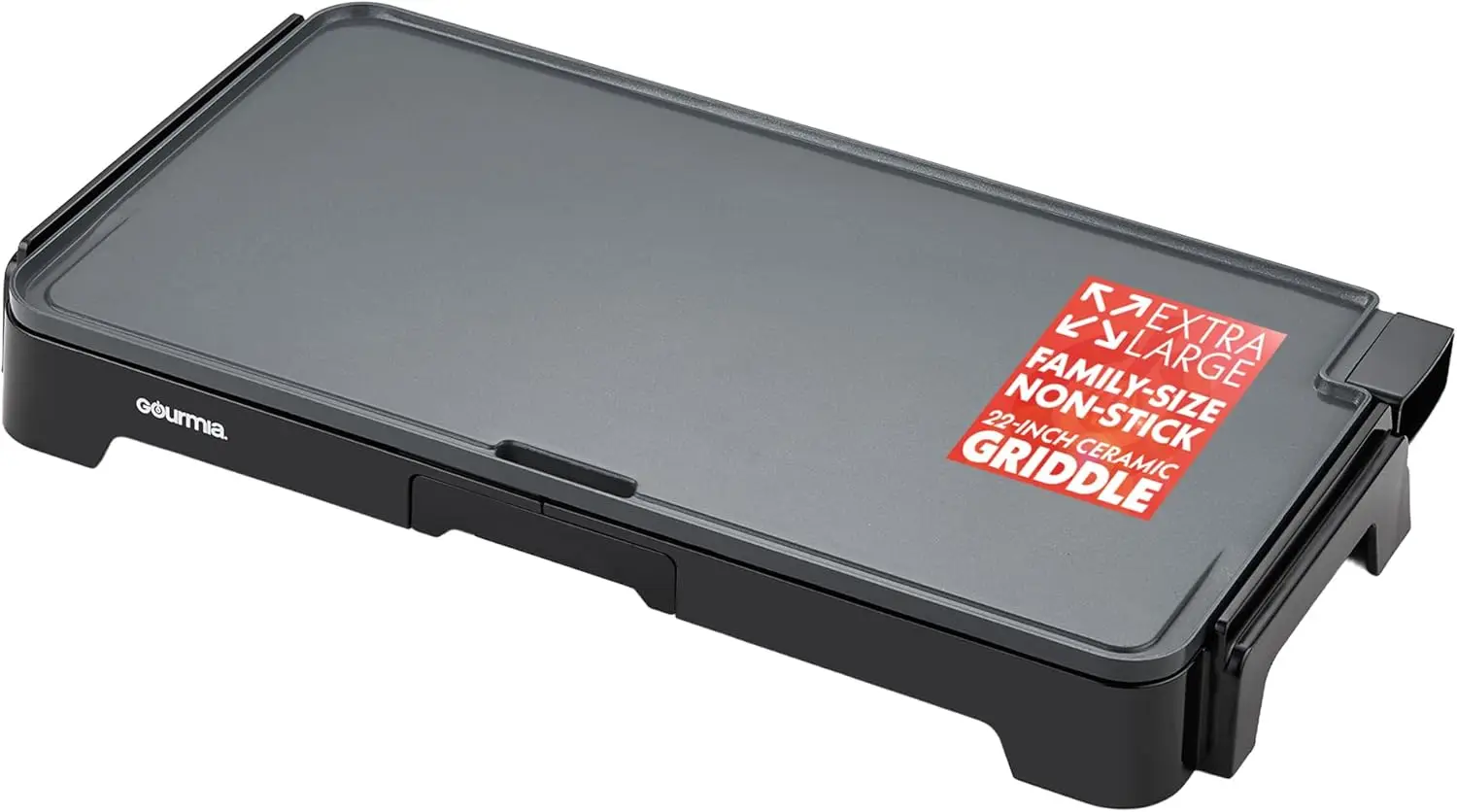 

22 Inch XL Electric Griddle Pan - Nonstick Extra Large Flat Top Ceramic Surface, Countertop Cooker, Adjustable 200°F–400°F