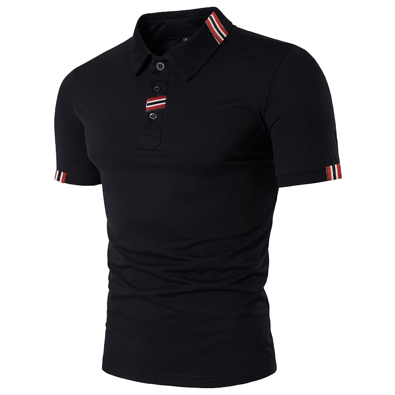 Men\'s New Fashion Short Sleeve POLO Shirt Breathable Lapel T-Shirt