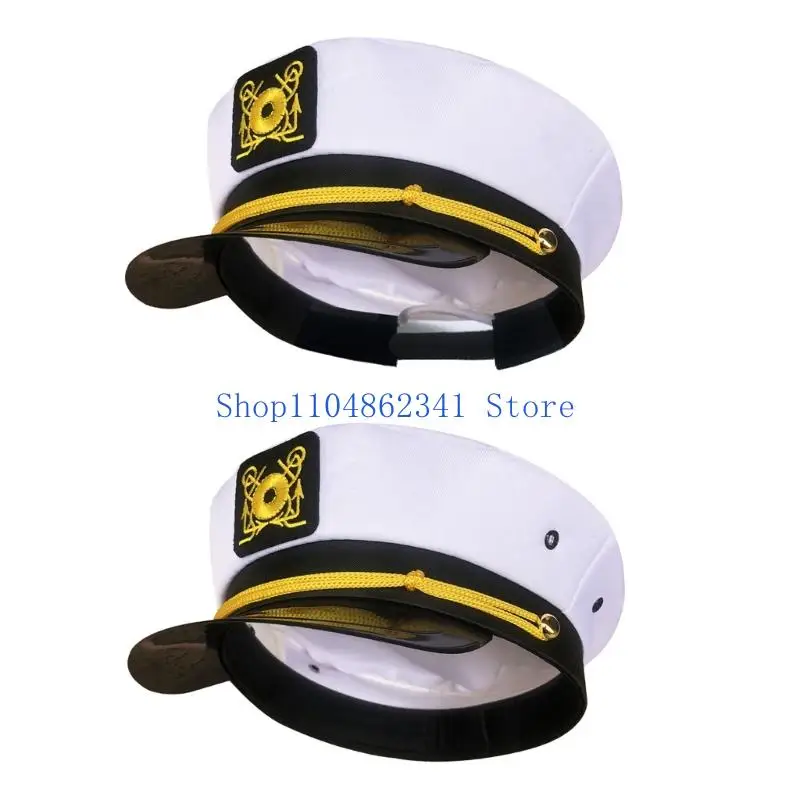 

5asd Кепка капитана моряков из полиэстера Идеально подходит для костюмов на Хэллоуин и свадеб в морской тематике, реквизит для