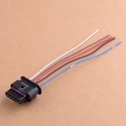 5 pin Mass Air Flow Sensor MAF Female Harness Pigtail Connector Cable 4F0973705 Fit for Audi A6 A4 Volkswagen Jetta
