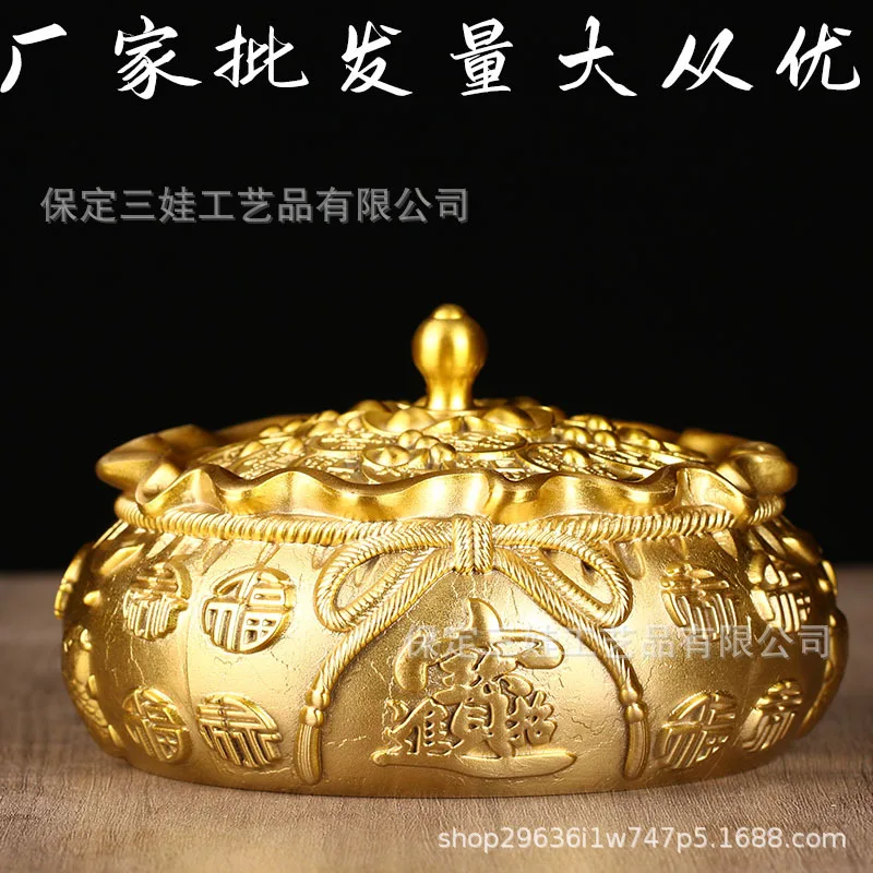 

Оптовые латунные пепельницы в форме денежного мешка, декоративные украшения для дома, изделия ручной работы, доступны оптовые скидки, прямая поставка поштучно