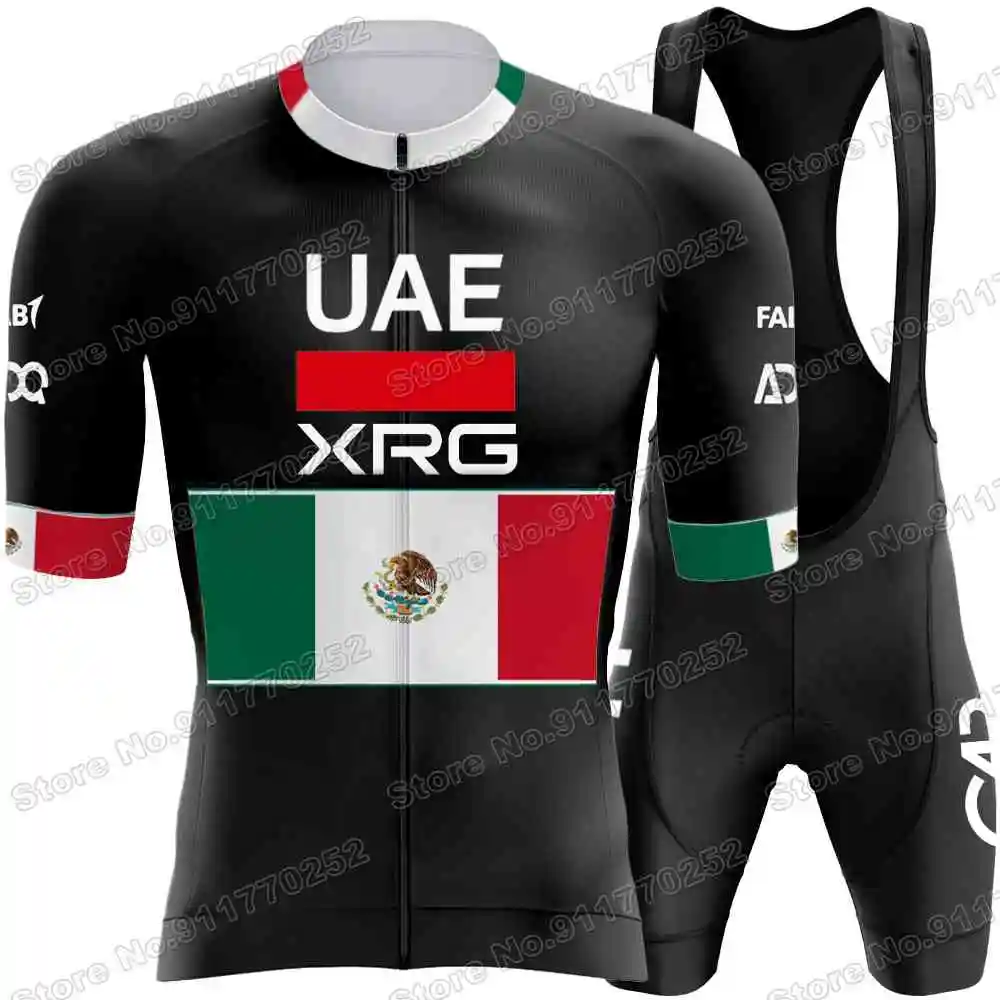 2026 إسحاق ديل تورو الإمارات العربية المتحدة فريق الدراجات جيرسي مجموعة المكسيكي-بطل الدراجات ملابس الرجال الطريق دراجة قميص دعوى دراجة مريلة السراويل