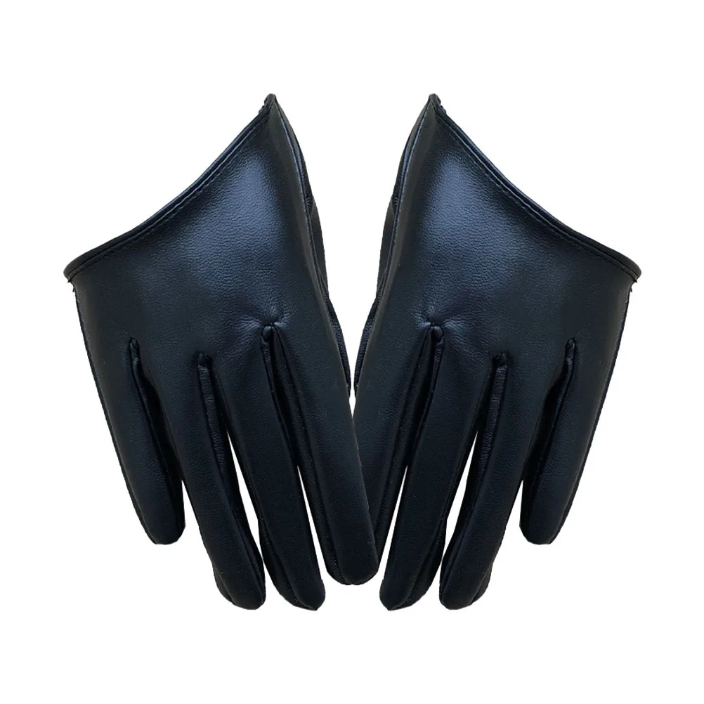 1 paar Frauen Pu Finger Halbe Palm Bankett Kostüm Tanz Für Kostüm Handschuhe Abend Finger Handschuhe Party Prom Oper