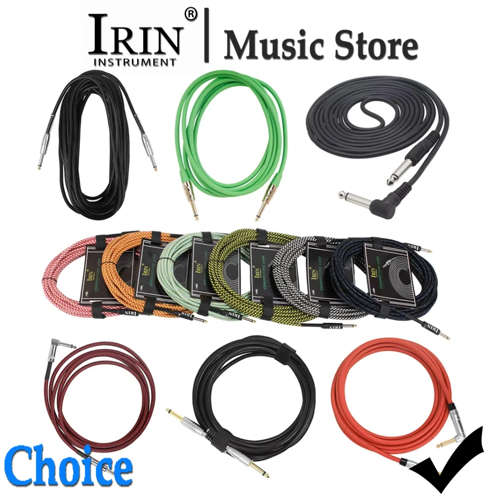 IRIN 10/6/3M Guitar Cable Stringed Instrument Accessories No Noise Audio Wire Cord Instrument Parts for Electric Guitar Bass