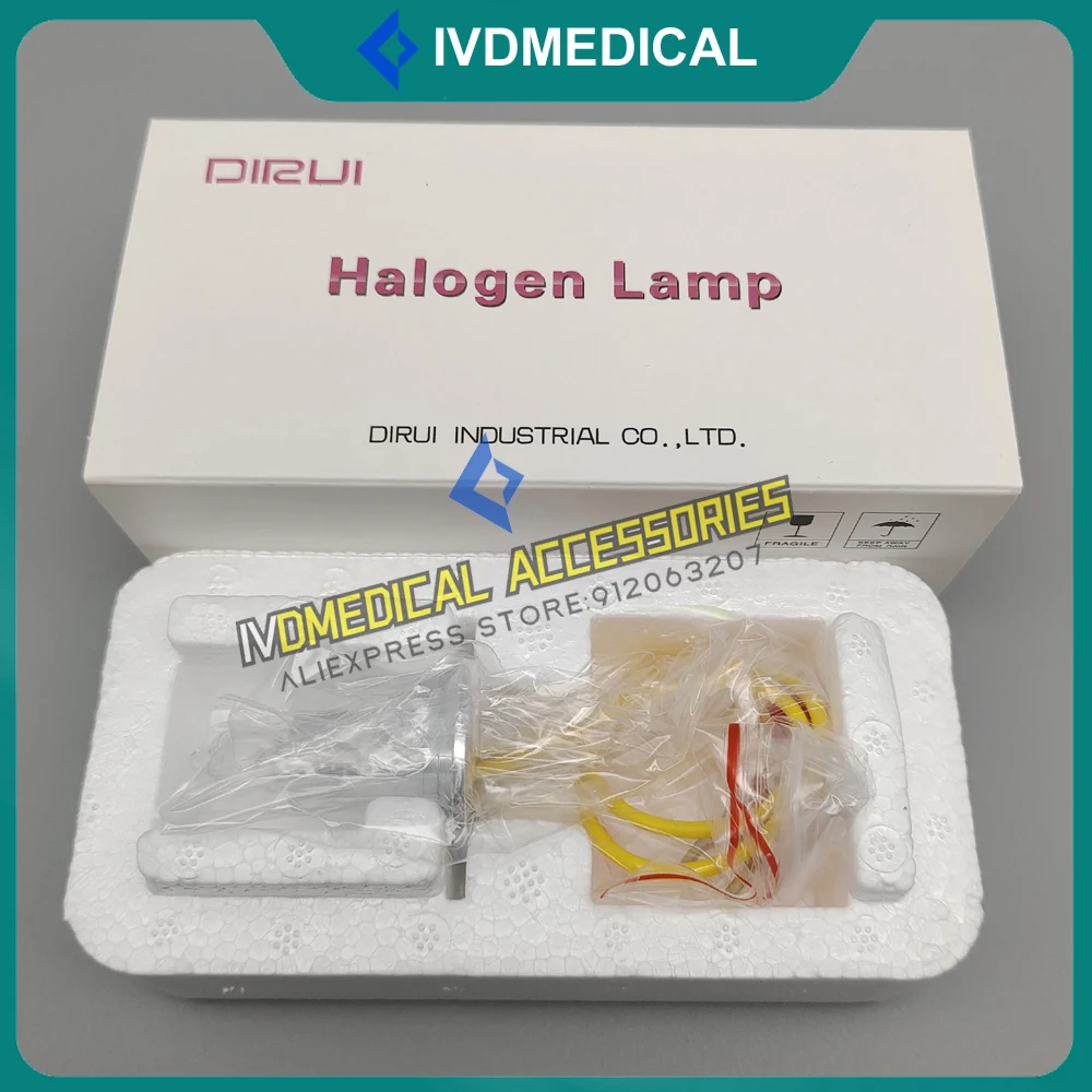 Original New DIRUI CS-T180 CS-T240 CS-T300 CS300B CS400 CS400B CS600 CS800 CS1200 12V20W Halogen Lamp 12V 20W