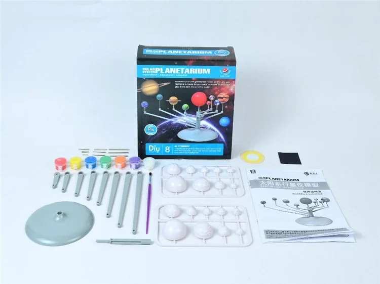 Nine Planets Planetarium Model Kit Solar System Astronomy Science Project DIY Kids Gift Worldwide Sale Early Education for Child