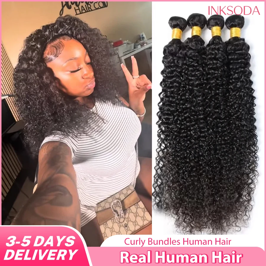 

12A 30 Inch Jerry Curly Bundles Real Human Hair Bundles Raw Curly Hair 1 3 4 Bundles Brazilian Unprocessed Virgin Hair
