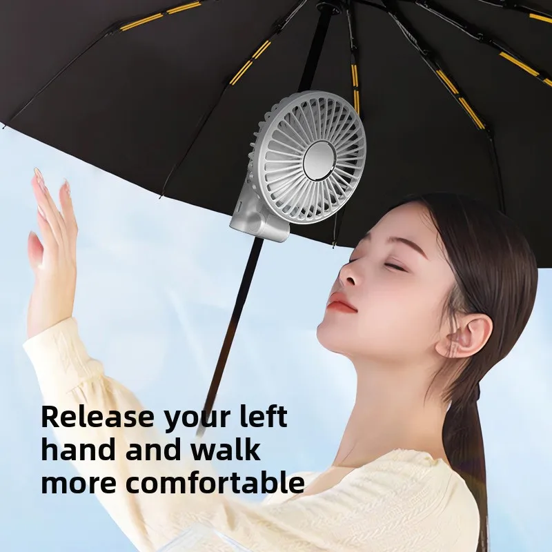 Creative New Usb Home Desktop Folding Fan Outdoor Portable Umbrella Clip Fan