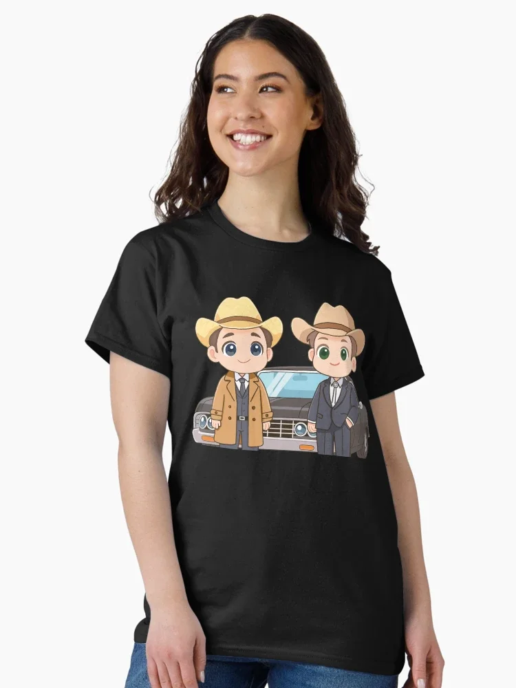

I_m Your Huckleberry with Impala Graphic Printing Summer Luxury Brand Cotton Men's and Women's T-Shirts Short Sleeves Street